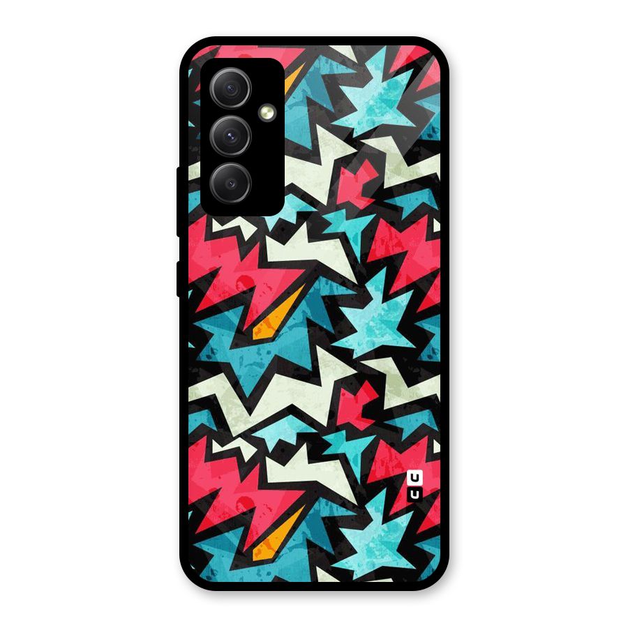Electric Color Design Glass Back Case for Galaxy A34