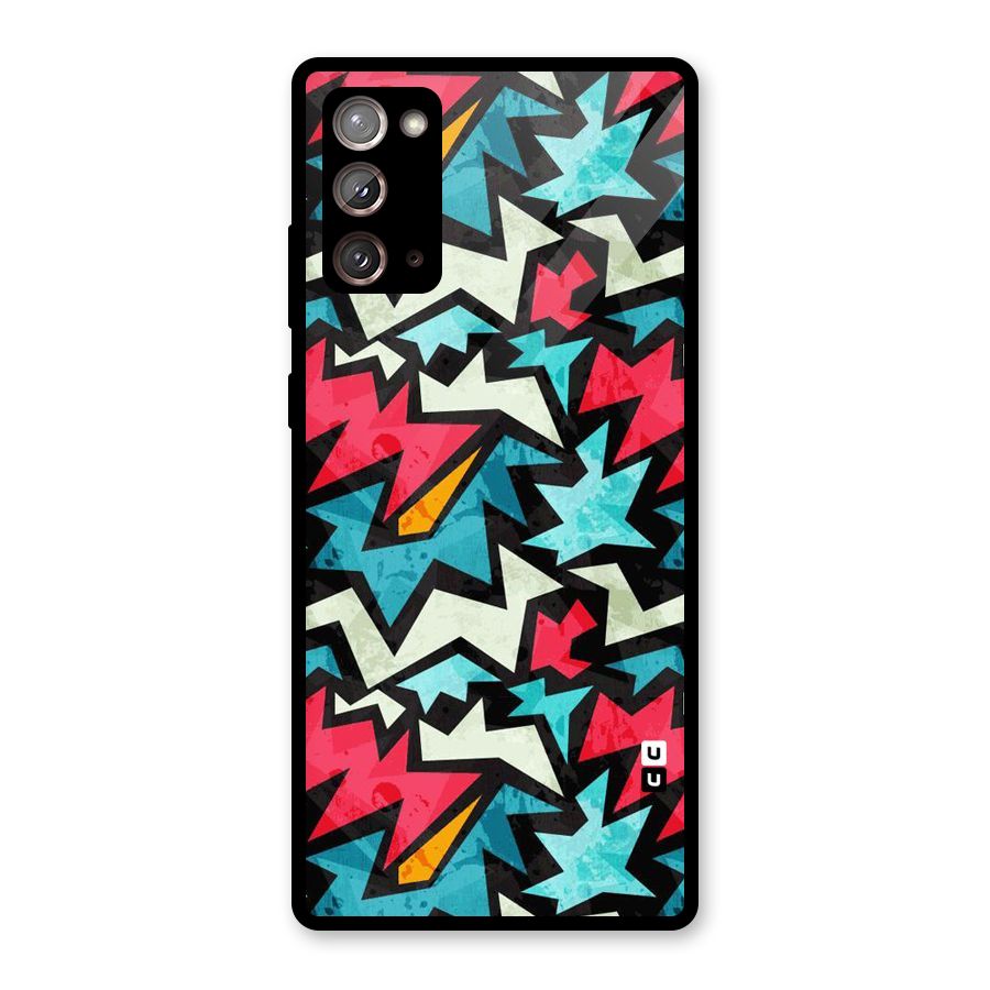 Electric Color Design Glass Back Case for Galaxy Note 20