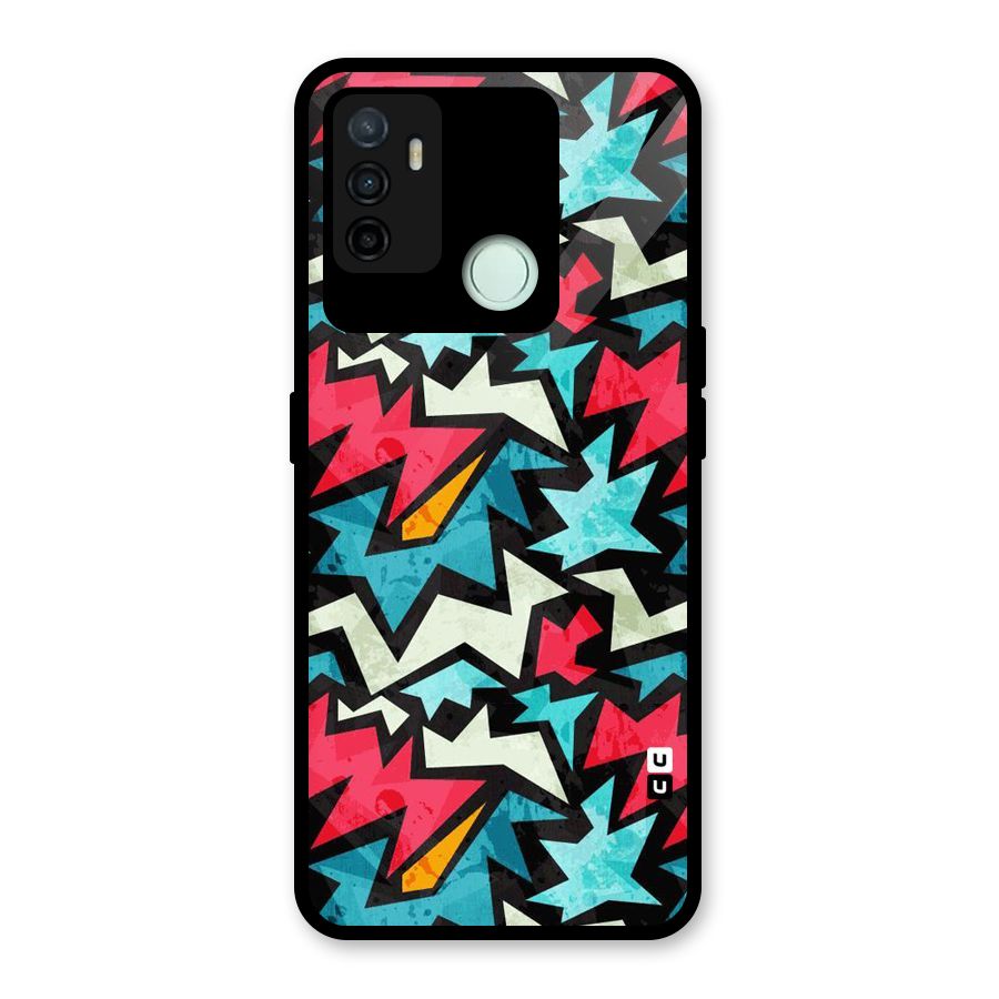 Electric Color Design Glass Back Case for Oppo A53