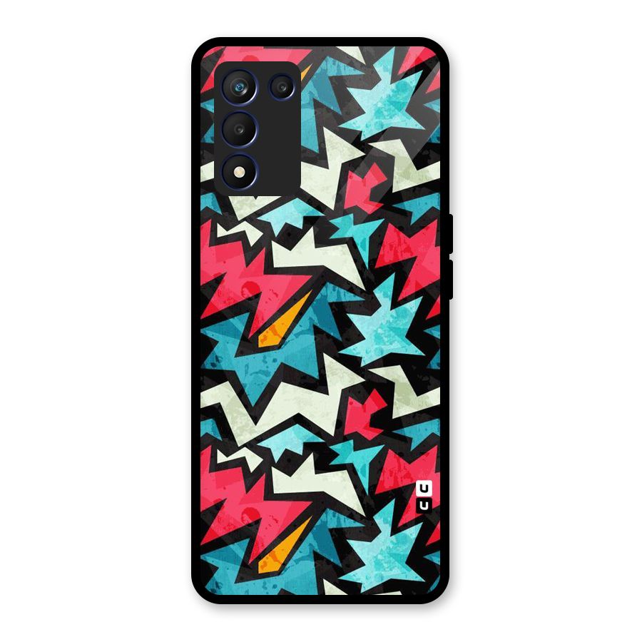 Electric Color Design Glass Back Case for Realme 9 5G Speed