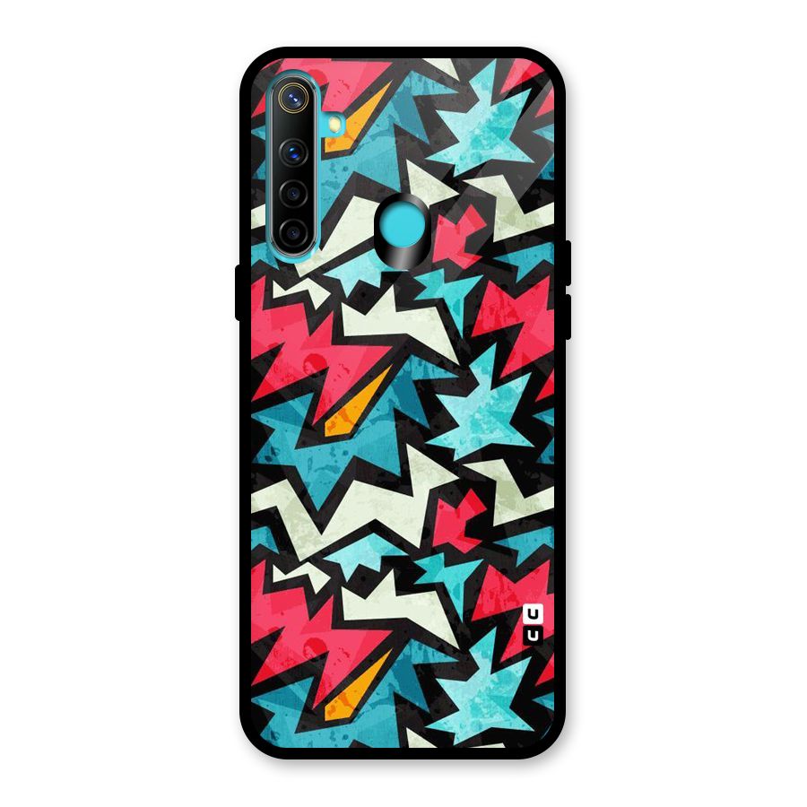 Electric Color Design Glass Back Case for Realme Narzo 10