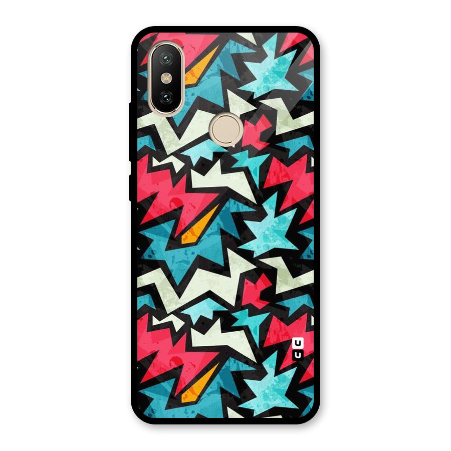 Electric Color Design Glass Back Case for Redmi A2