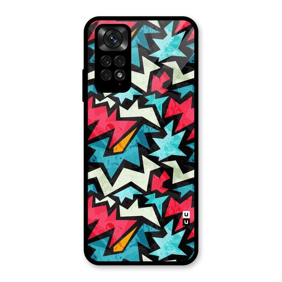 Electric Color Design Glass Back Case for Redmi Note 11S