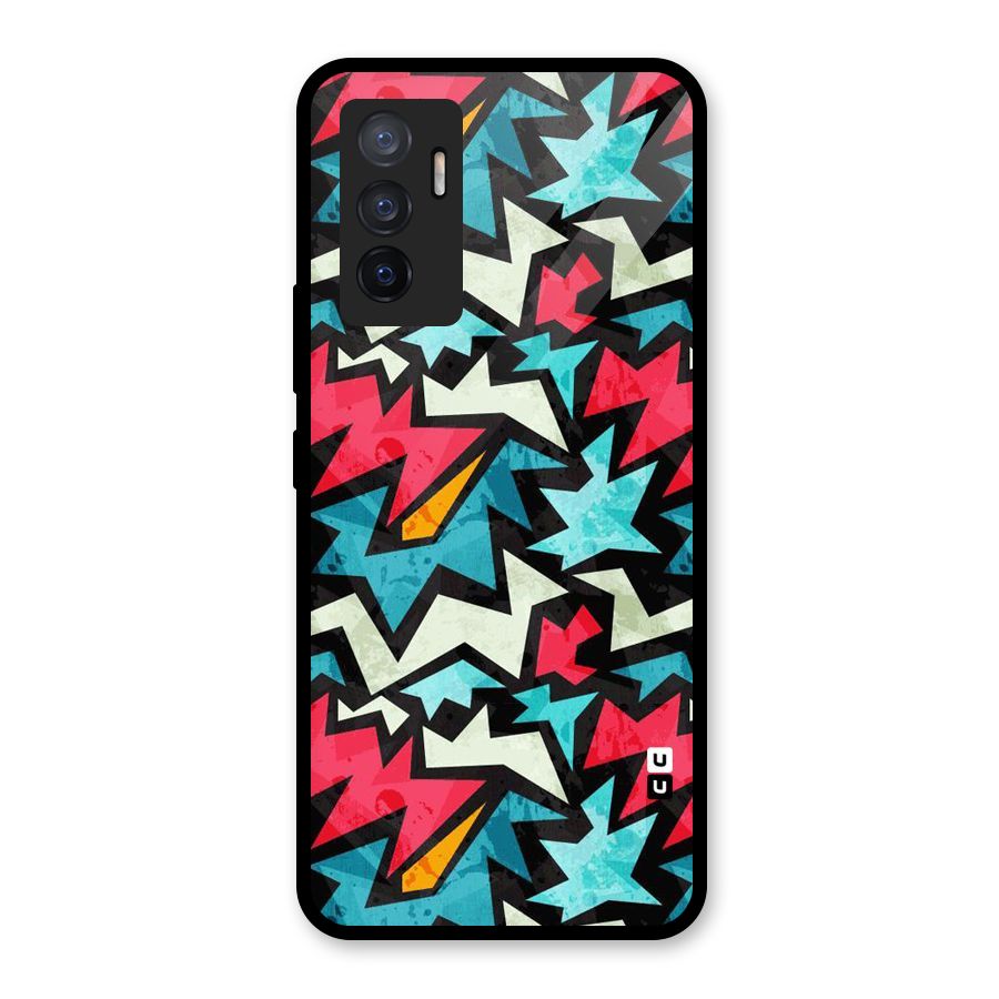 Electric Color Design Glass Back Case for Vivo V23e
