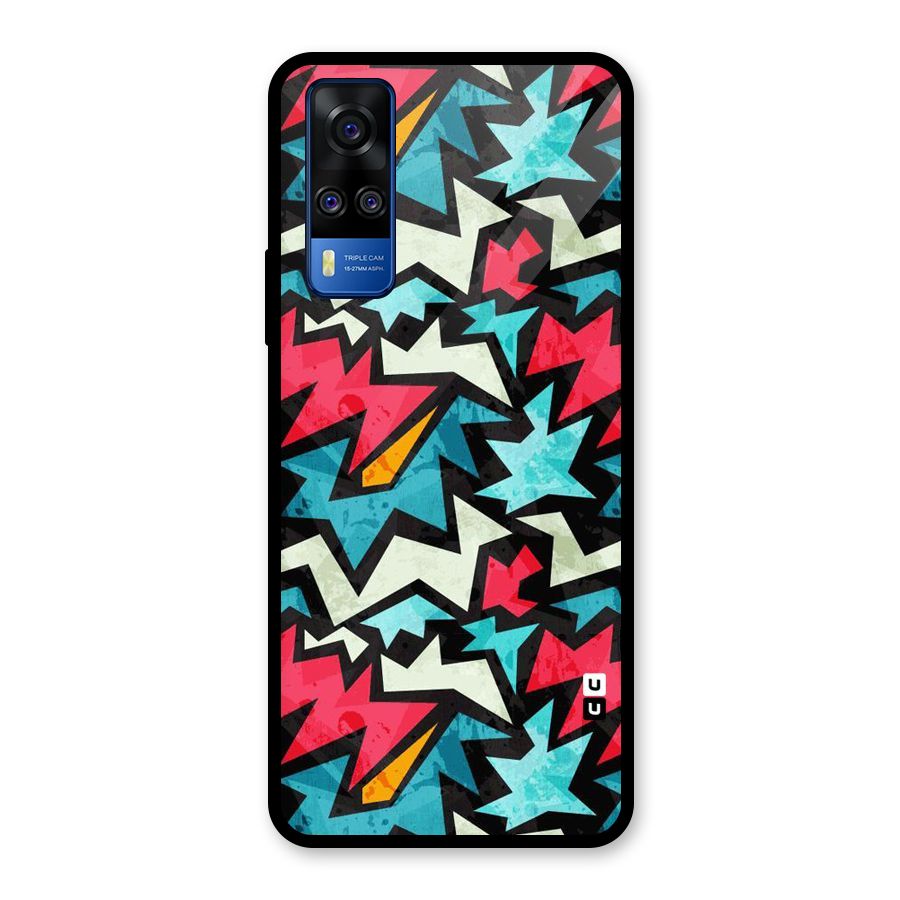 Electric Color Design Glass Back Case for Vivo Y31