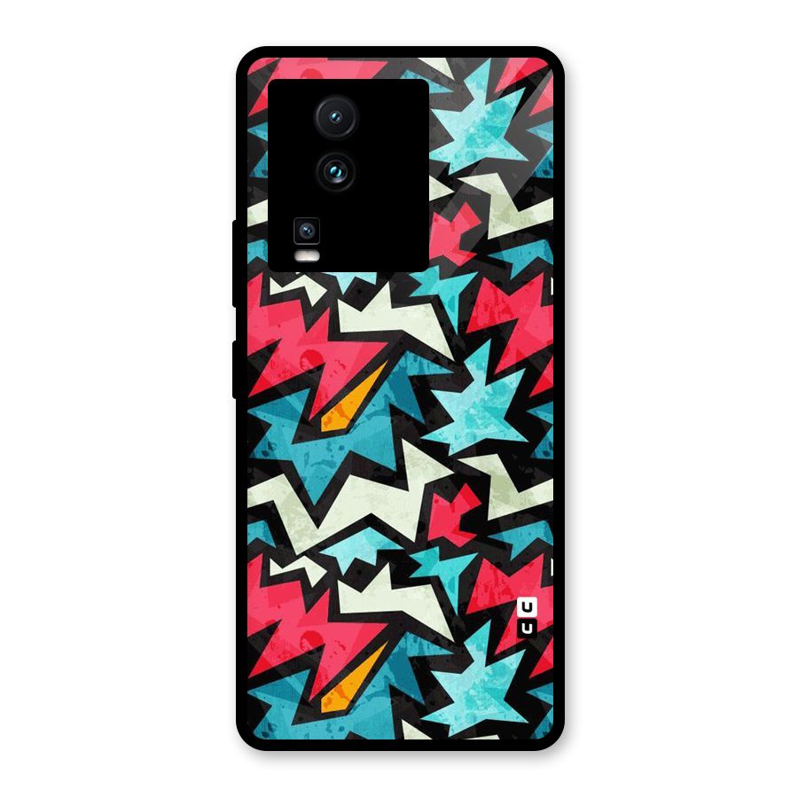Electric Color Design Glass Back Case for Vivo iQOO Neo 7 Pro