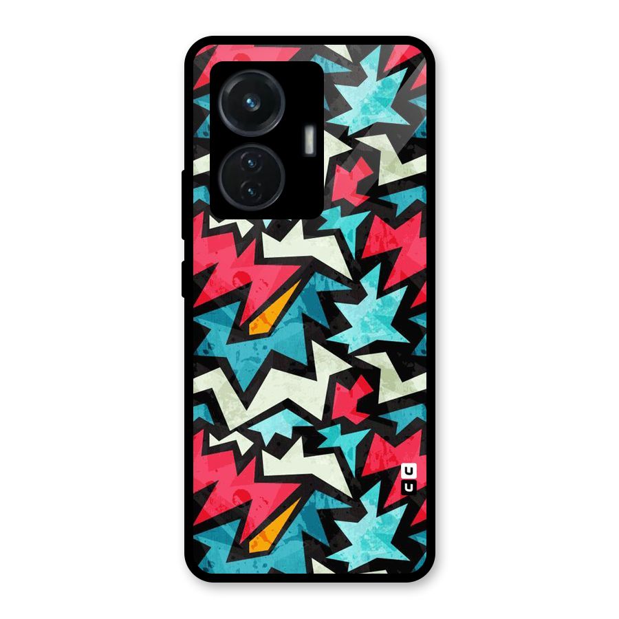 Electric Color Design Glass Back Case for iQOO Z6 44W