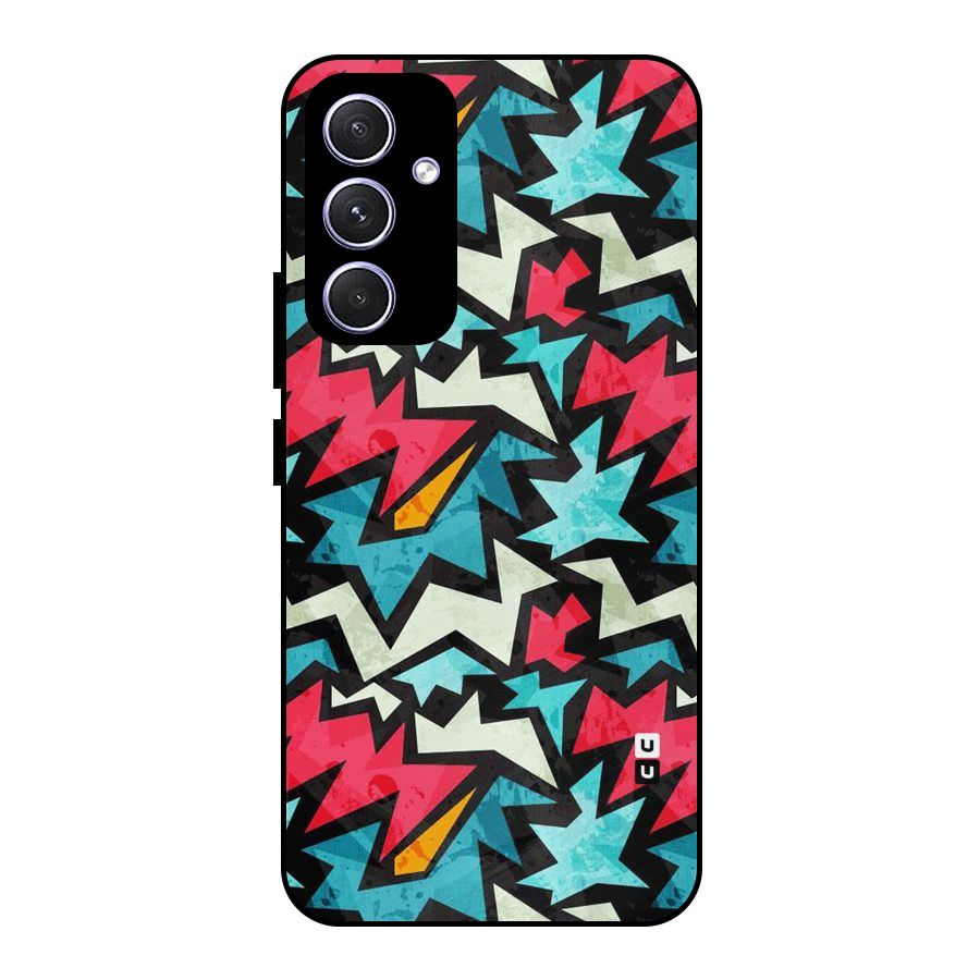 Electric Color Design Metal Back Case for Galaxy A54