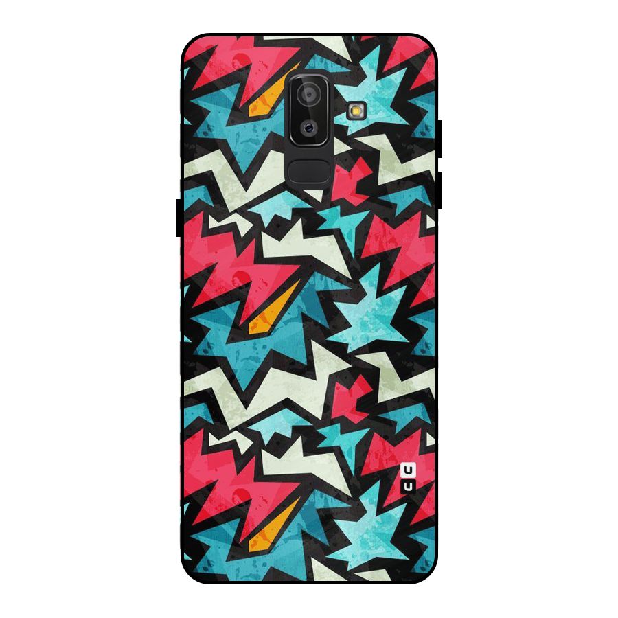 Electric Color Design Metal Back Case for Galaxy J8