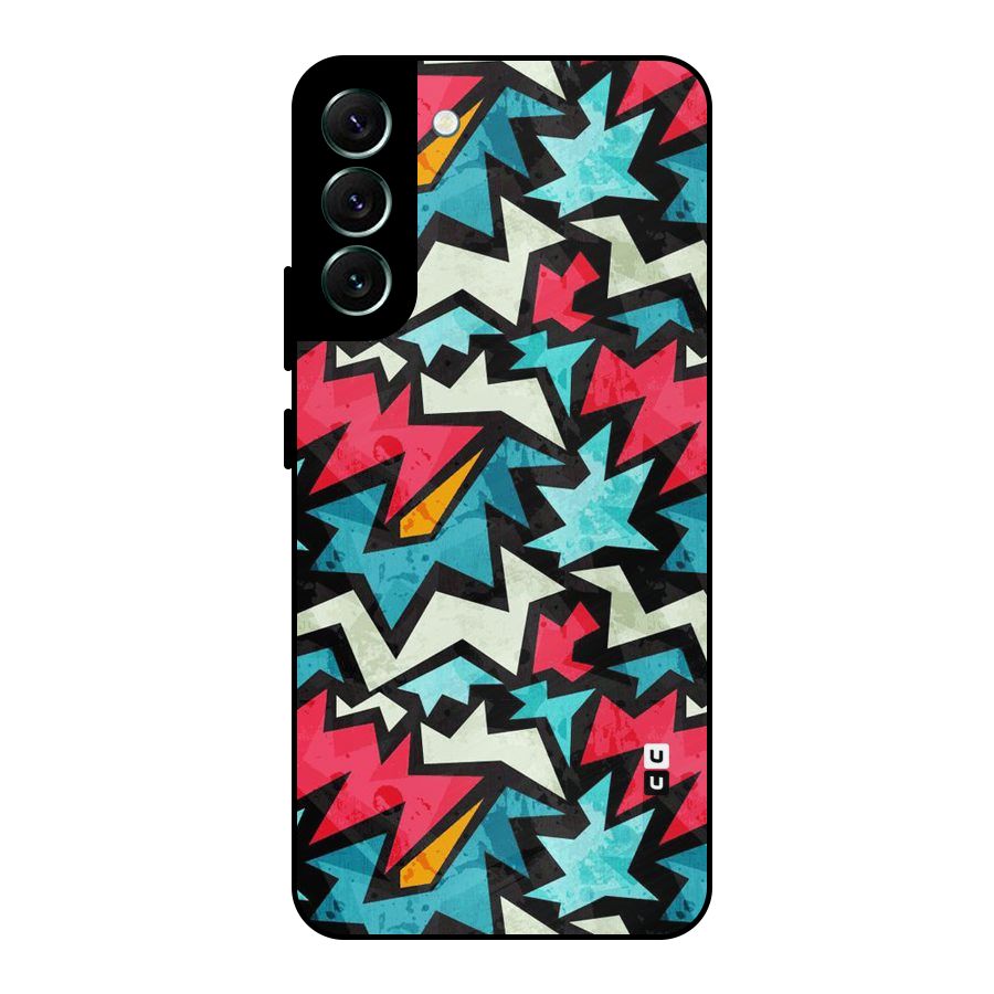 Electric Color Design Metal Back Case for Galaxy S22 Plus 5G