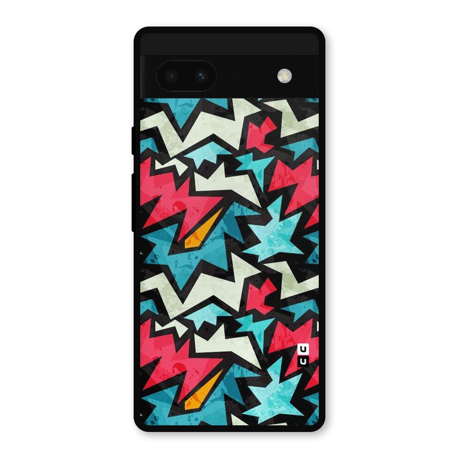 Electric Color Design Metal Back Case for Google Pixel 6a