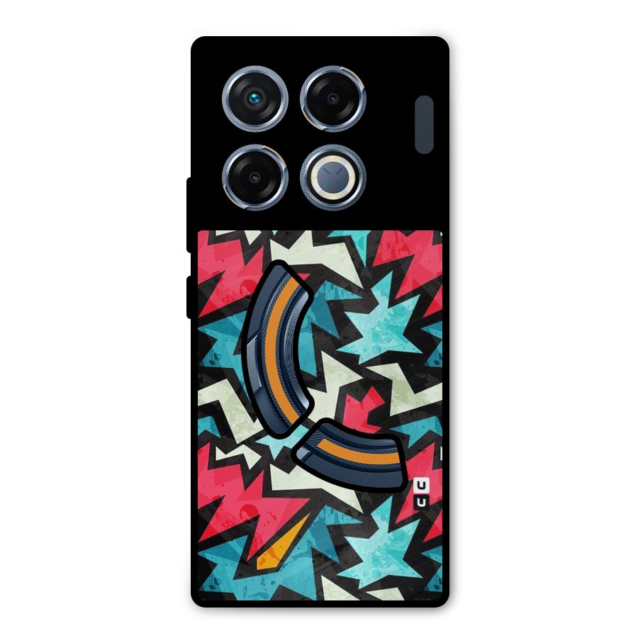 Electric Color Design Metal Back Case for Infinix GT 20 Pro