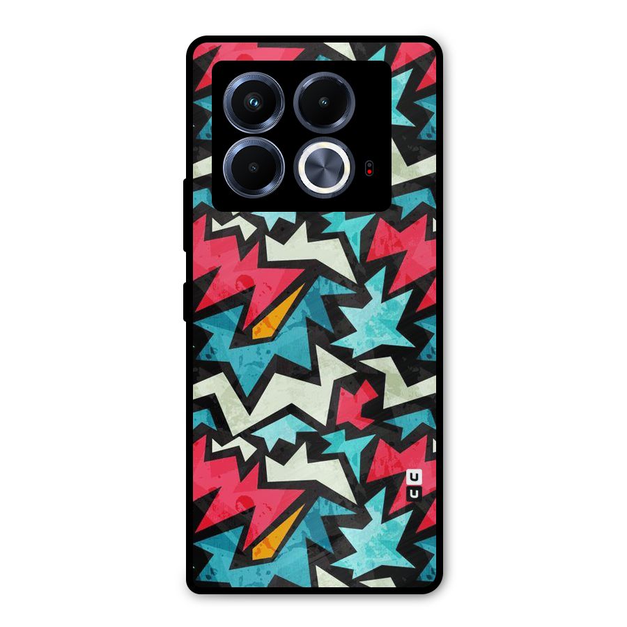 Electric Color Design Metal Back Case for Infinix Note 40 5G