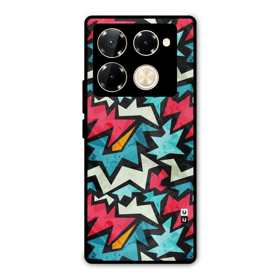 Electric Color Design Metal Back Case for Infinix Note 40 Pro Plus