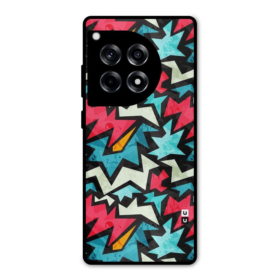 Electric Color Design Metal Back Case for OnePlus 12R
