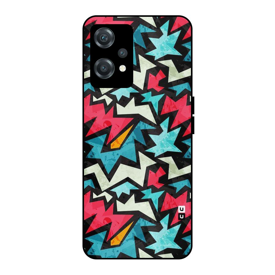 Electric Color Design Metal Back Case for OnePlus Nord CE 2 Lite 5G