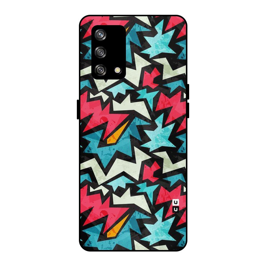 Electric Color Design Metal Back Case for Oppo F19