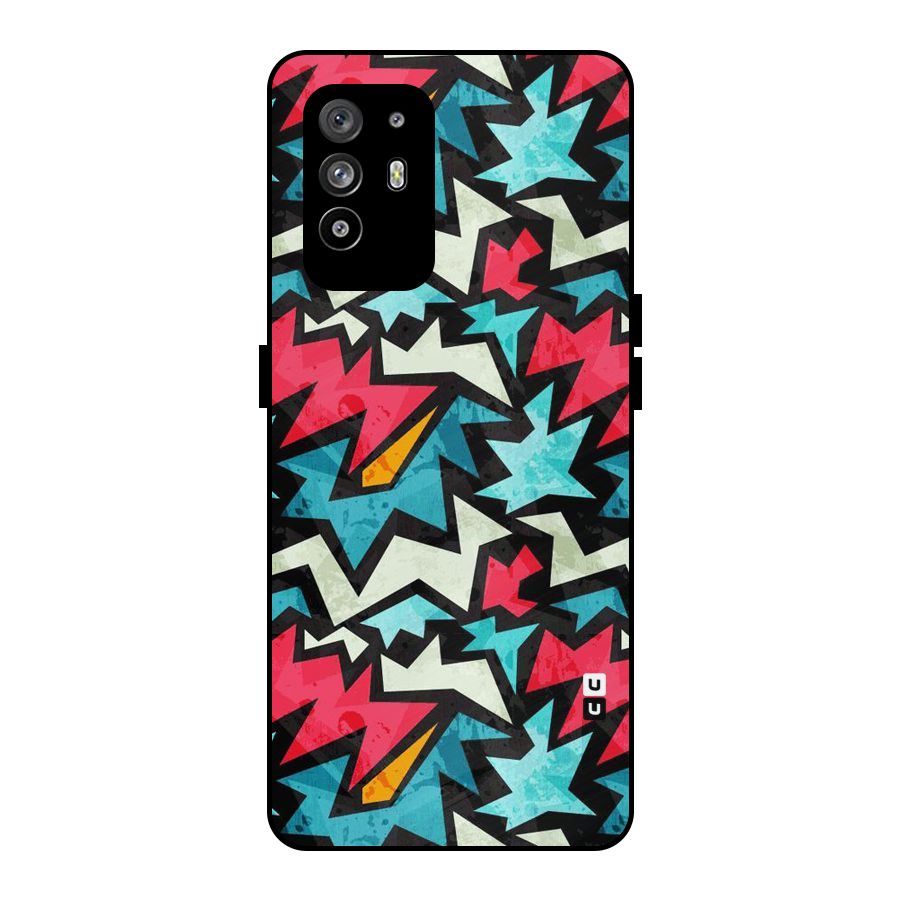 Electric Color Design Metal Back Case for Oppo F19 Pro Plus 5G