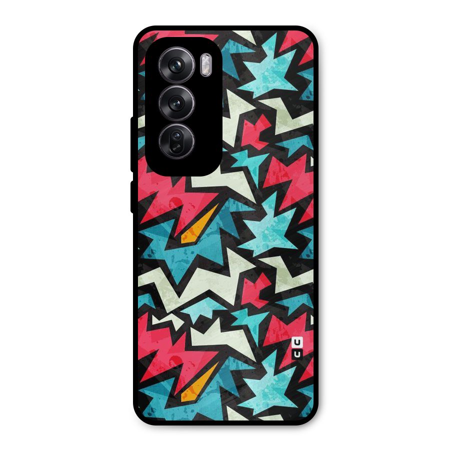 Electric Color Design Metal Back Case for Oppo Reno12 Pro