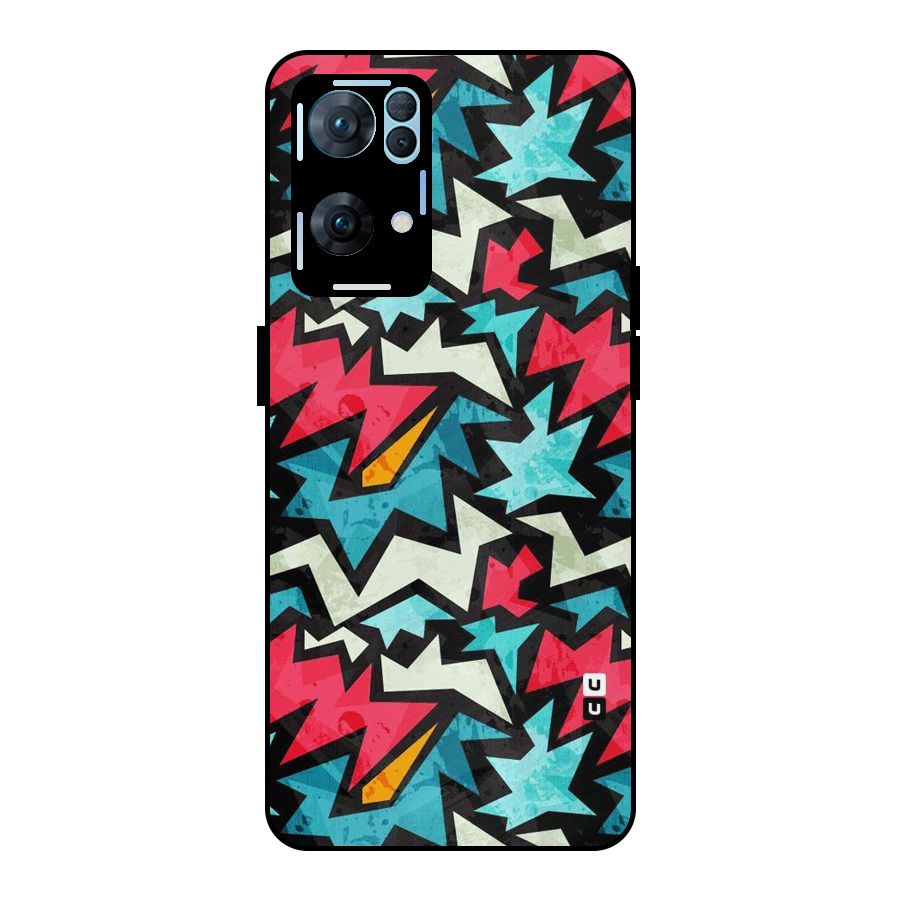 Electric Color Design Metal Back Case for Oppo Reno7 Pro 5G
