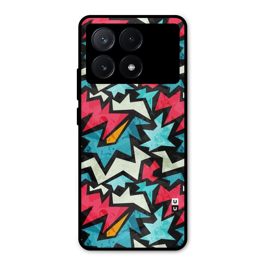 Electric Color Design Metal Back Case for Poco X6 Pro