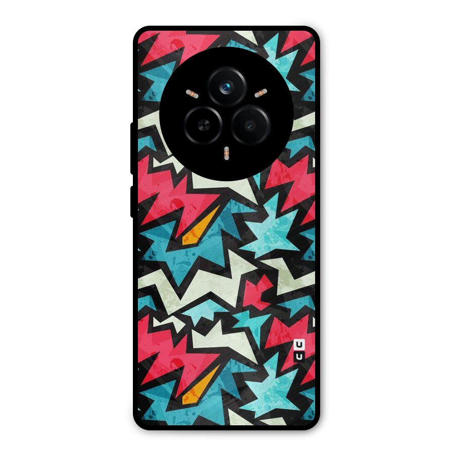 Electric Color Design Metal Back Case for Realme 14 Pro