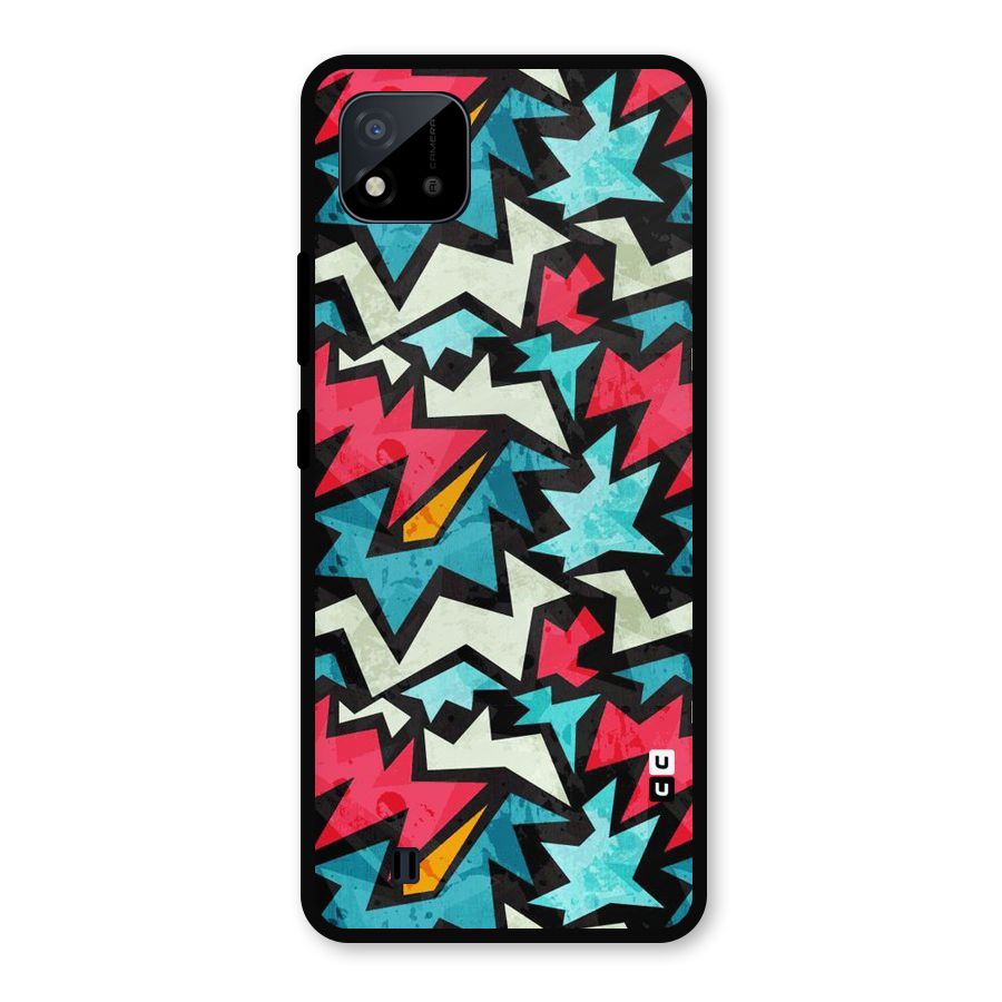 Electric Color Design Metal Back Case for Realme C11 2021