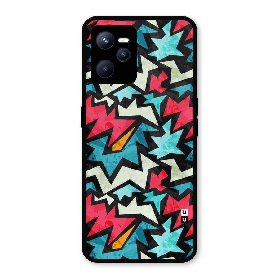 Electric Color Design Metal Back Case for Realme C35