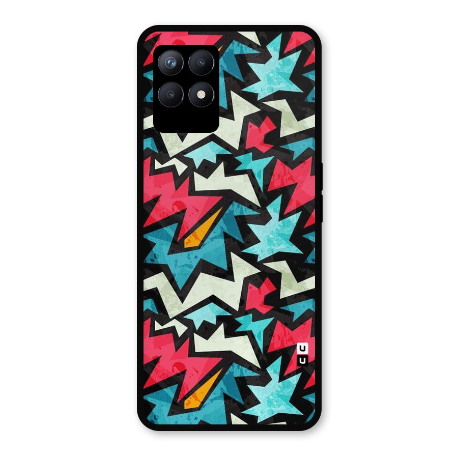 Electric Color Design Metal Back Case for Realme Narzo 50