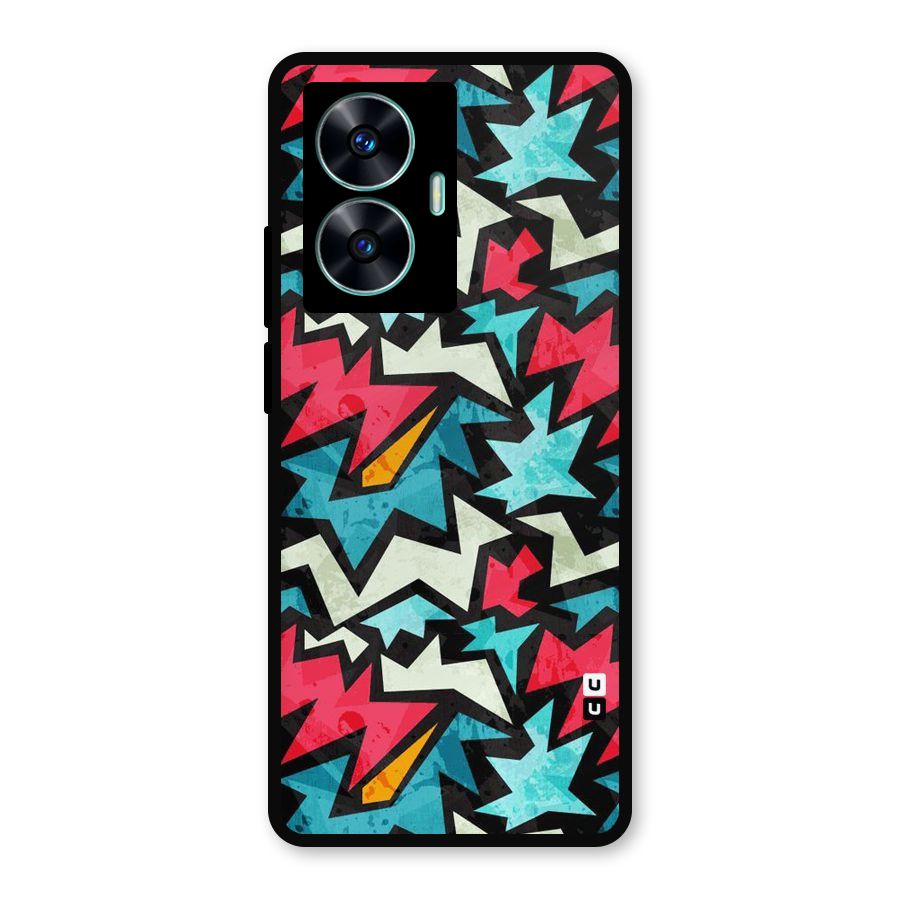 Electric Color Design Metal Back Case for Realme Narzo N55
