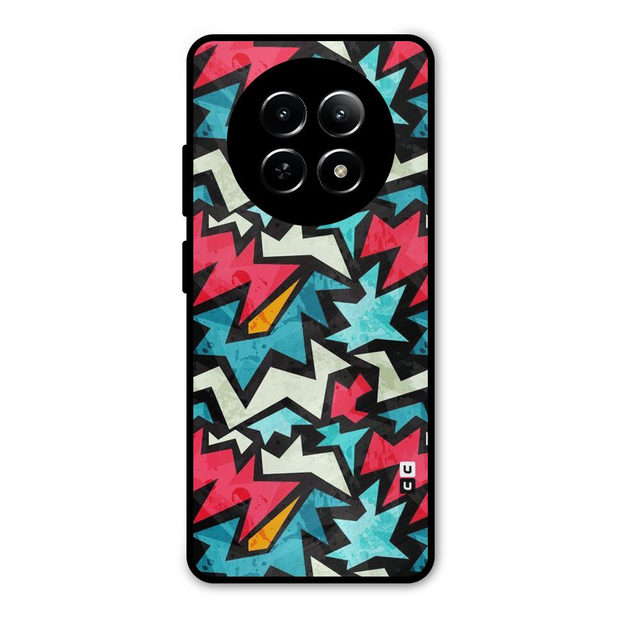 Electric Color Design Metal Back Case for Realme Narzo N65