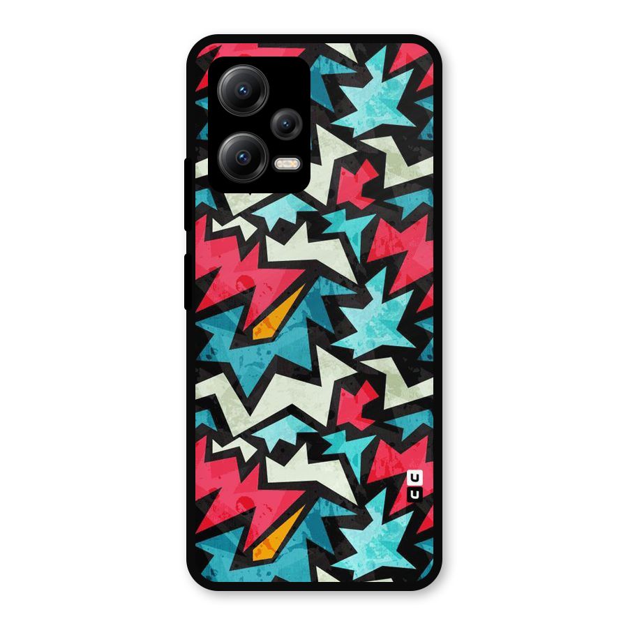Electric Color Design Metal Back Case for Redmi Note 12 5G