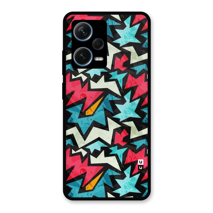 Electric Color Design Metal Back Case for Redmi Note 12 Pro Plus 5G