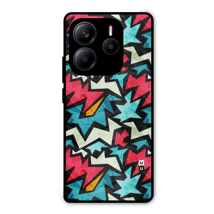 Electric Color Design Metal Back Case for Redmi Note 14 5G