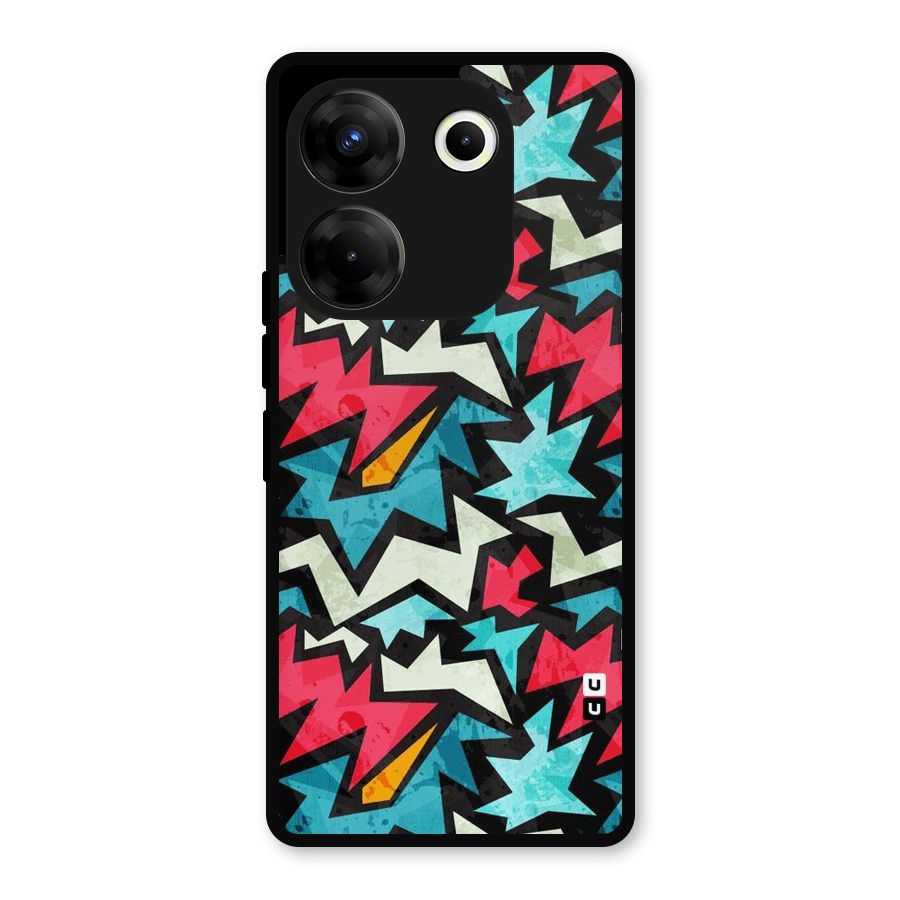 Electric Color Design Metal Back Case for Tecno Camon 20
