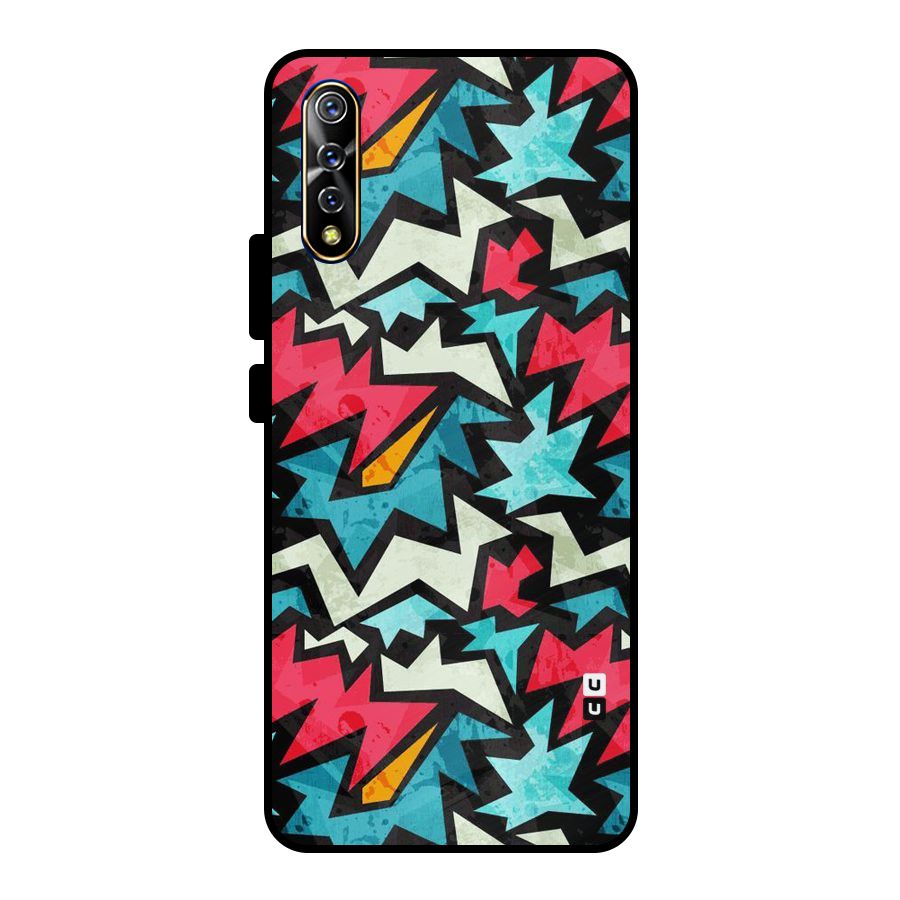 Electric Color Design Metal Back Case for Vivo S1
