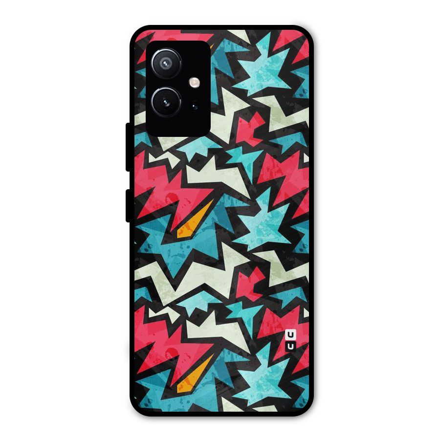 Electric Color Design Metal Back Case for Vivo T1 5G
