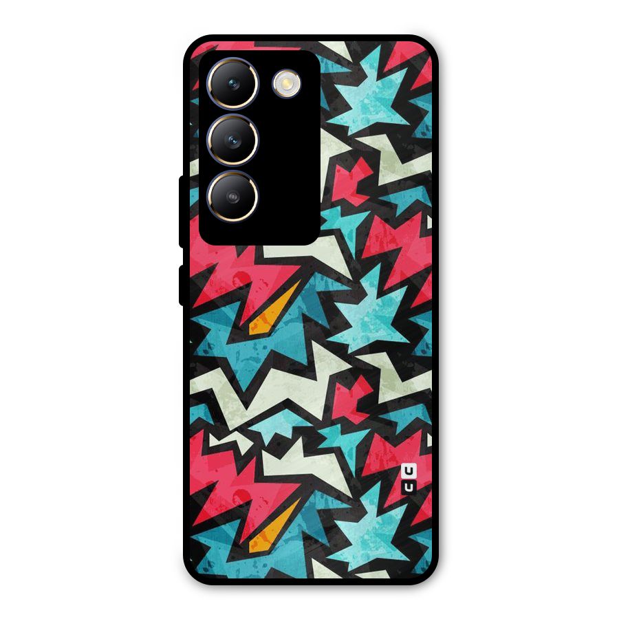 Electric Color Design Metal Back Case for Vivo T3 5G