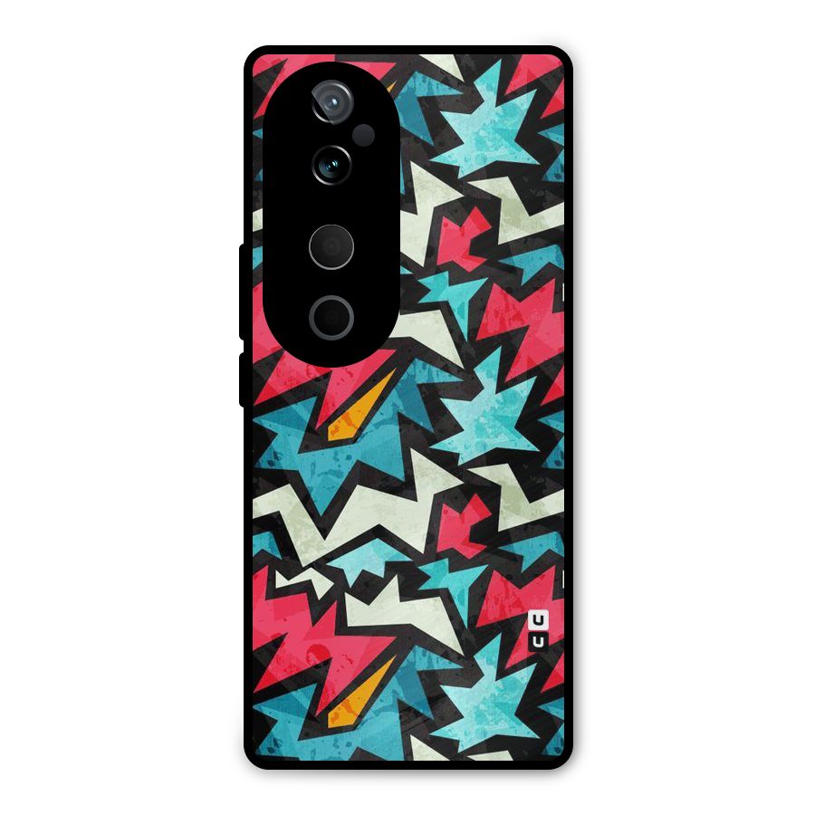 Electric Color Design Metal Back Case for Vivo T3 Ultra