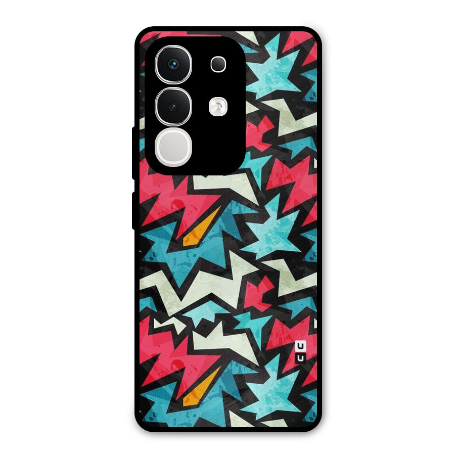 Electric Color Design Metal Back Case for Vivo T4x