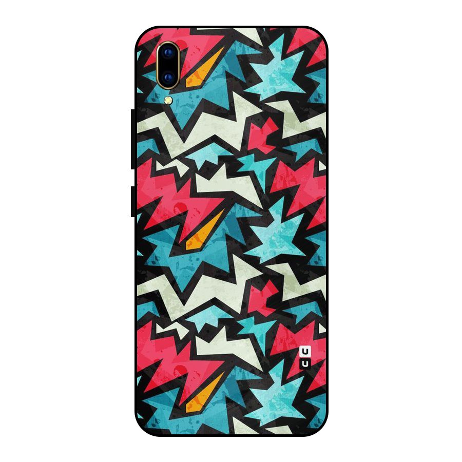 Electric Color Design Metal Back Case for Vivo V11 Pro