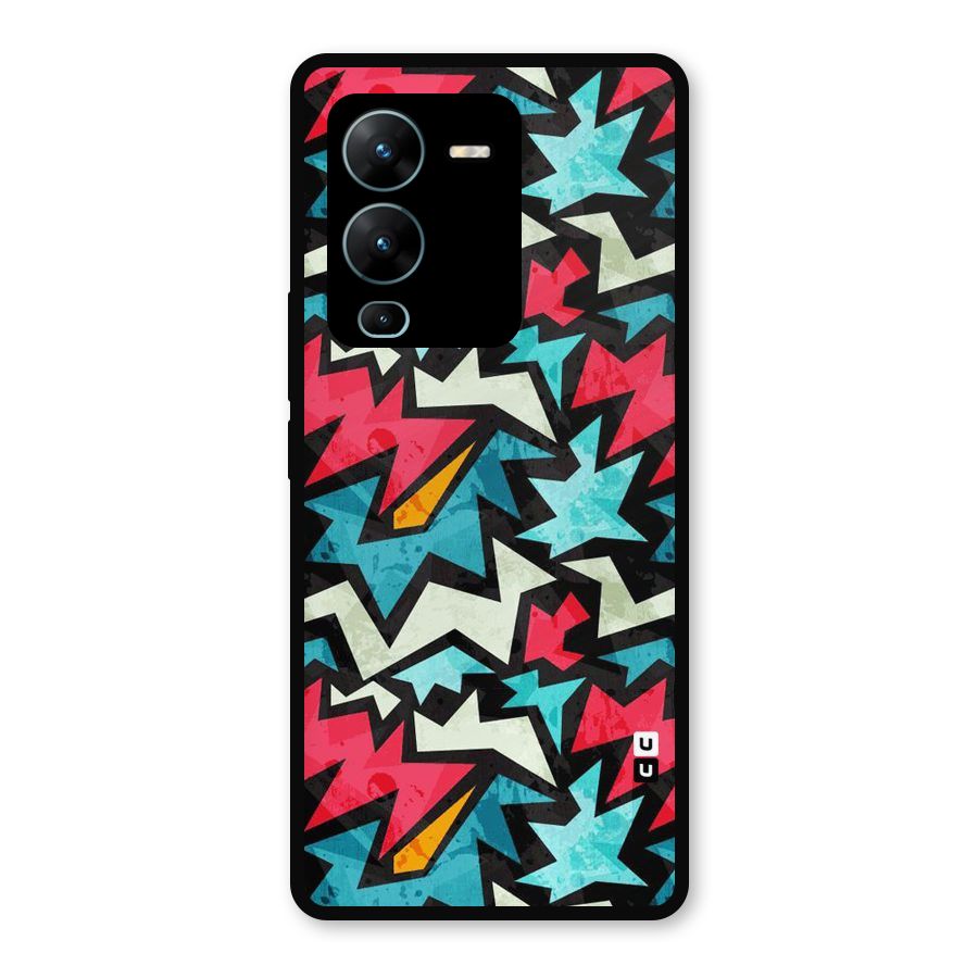 Electric Color Design Metal Back Case for Vivo V25 Pro