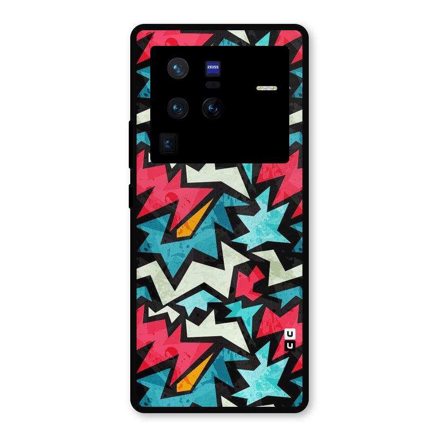 Electric Color Design Metal Back Case for Vivo X80 Pro