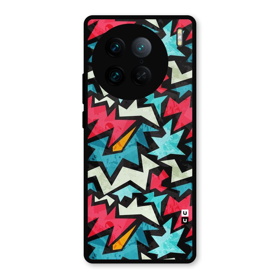 Electric Color Design Metal Back Case for Vivo X90 Pro