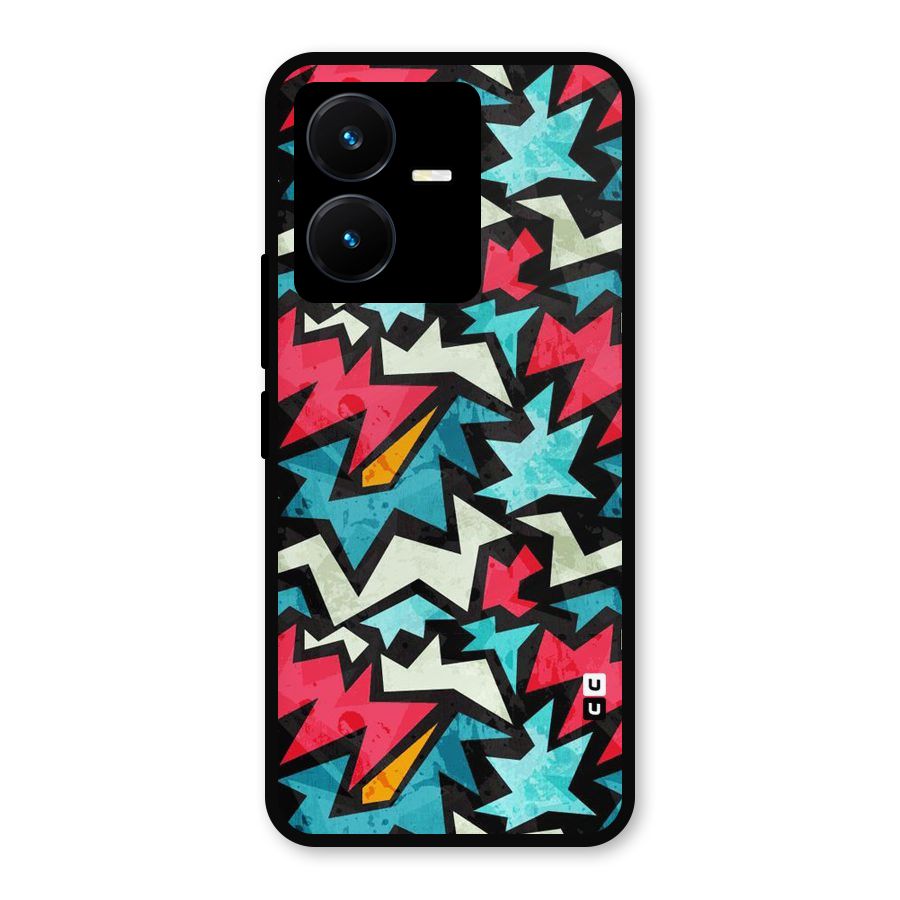 Electric Color Design Metal Back Case for Vivo Y22
