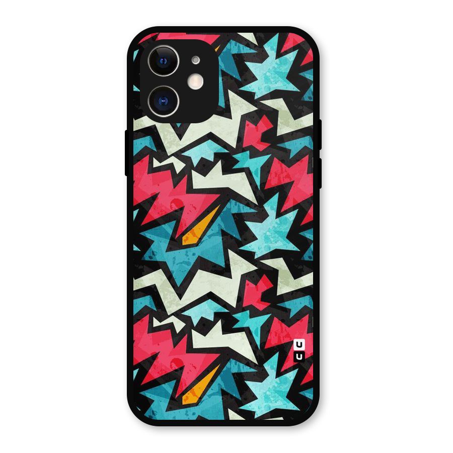 Electric Color Design Metal Back Case for iPhone 12