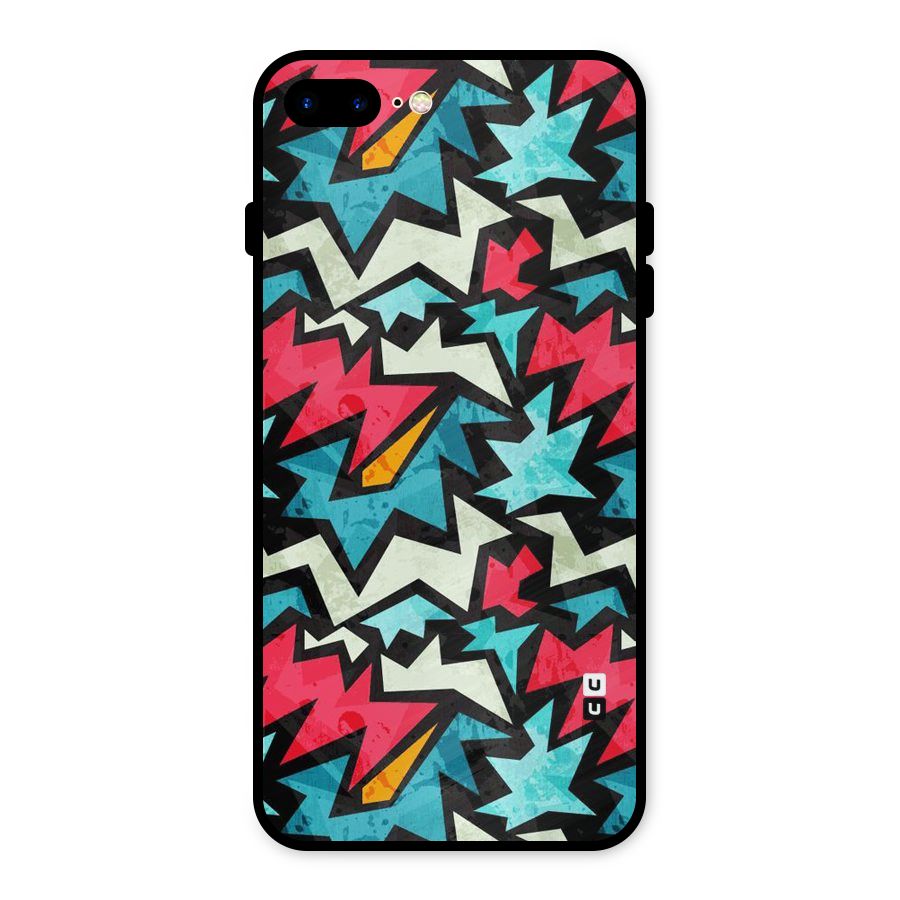 Electric Color Design Metal Back Case for iPhone 8 Plus