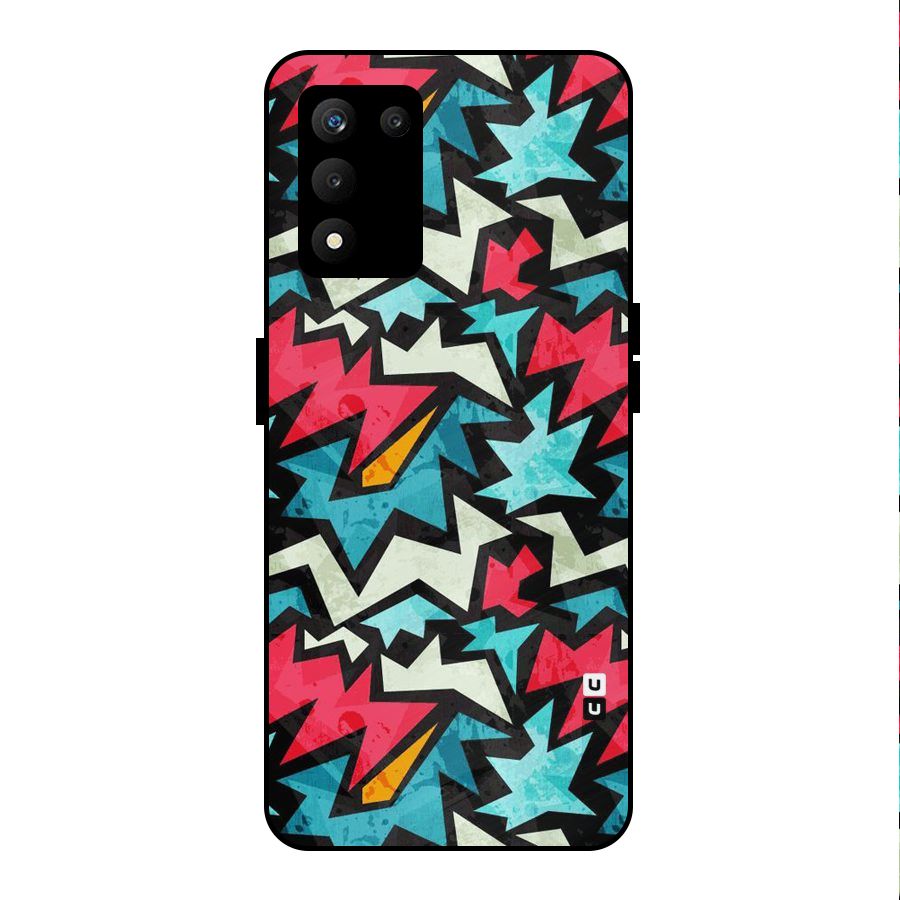 Electric Color Design Metal Back Case for realme 9 5G SE