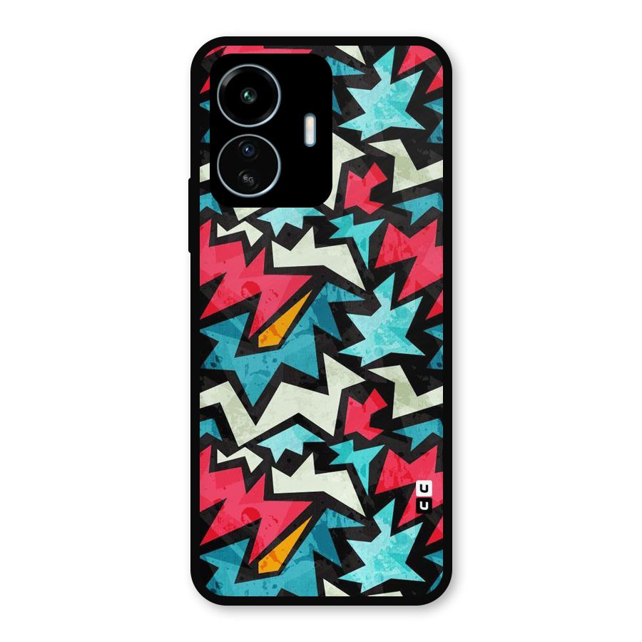 Electric Color Design Metal Back Case for vivo iQOO Z6 Lite 5G