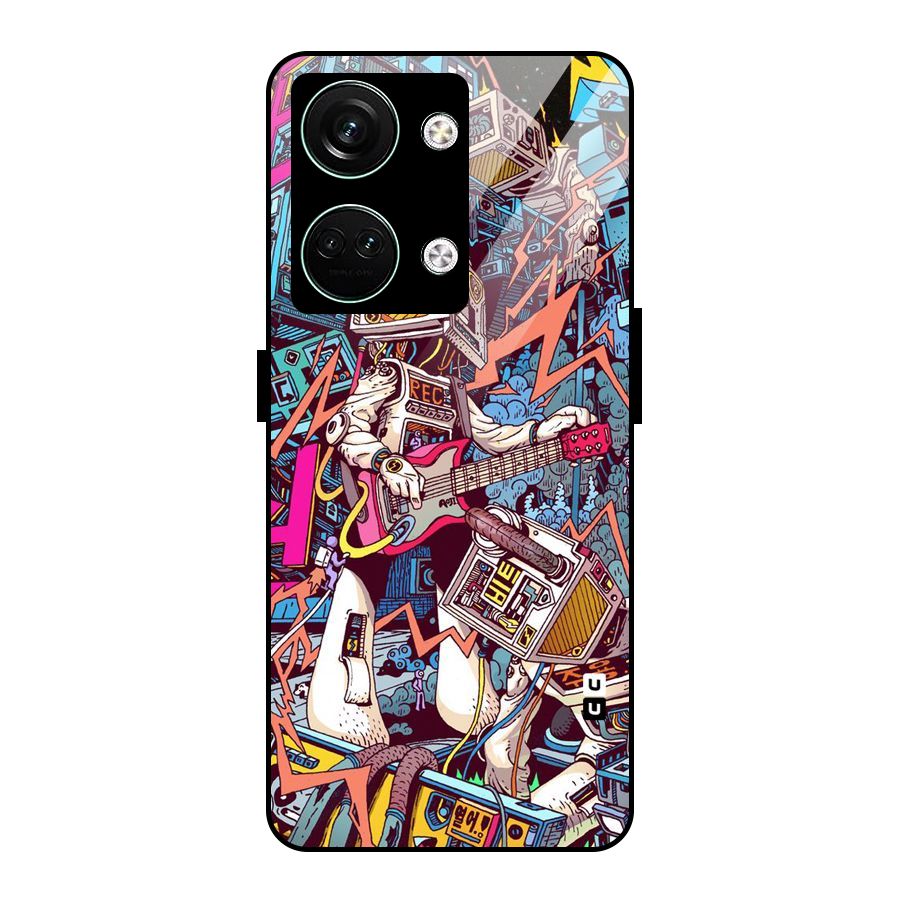 Electric Colors Glass Back Case for Oneplus Nord 3